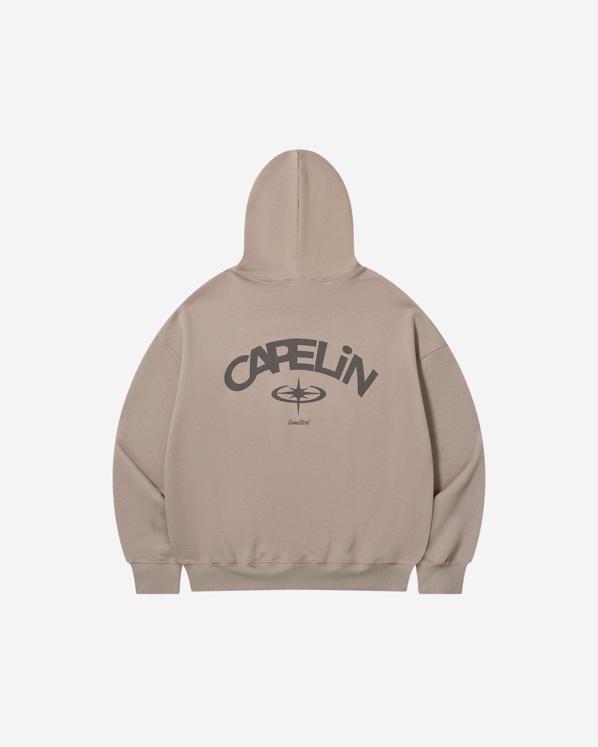 Capelin Jake Hoodie Beige, back